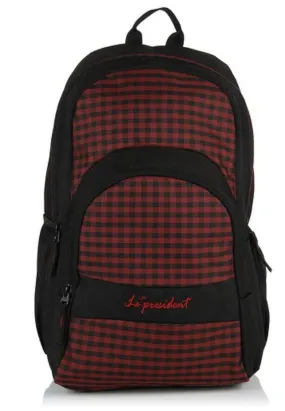 Earnest Red Backpack / School Bag by President Bags