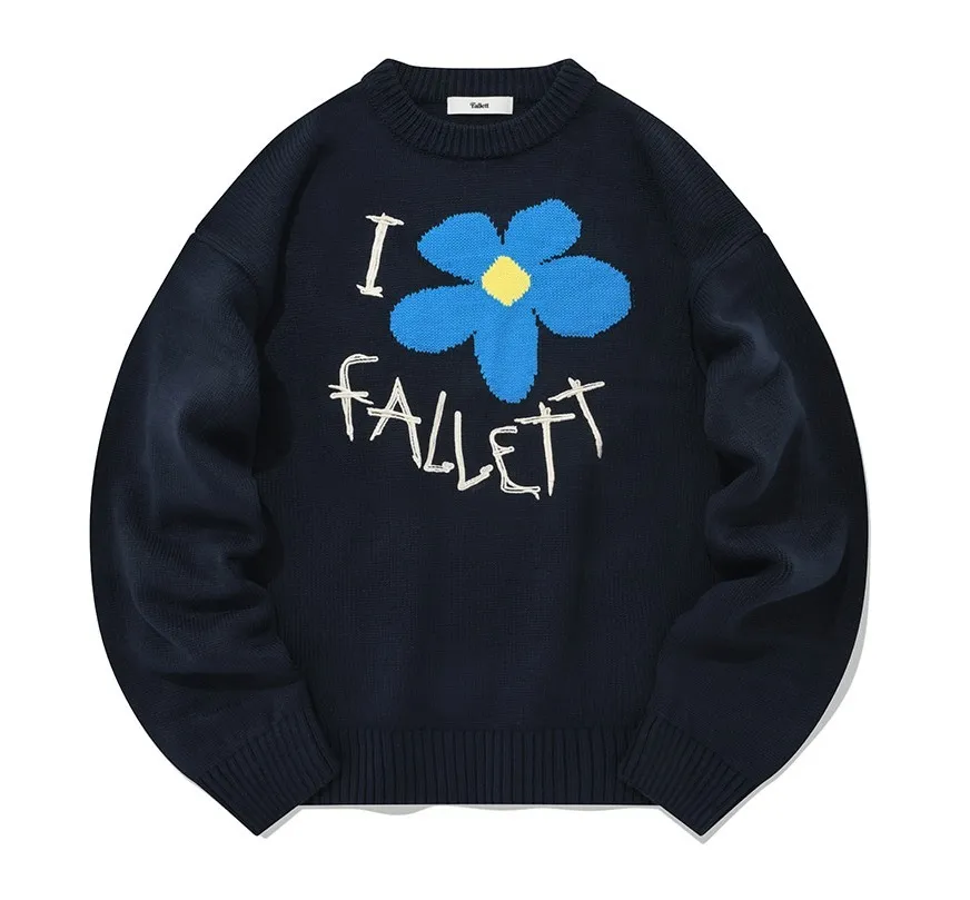 Fallett  |Unisex Street Style Long Sleeves Logo Sweaters