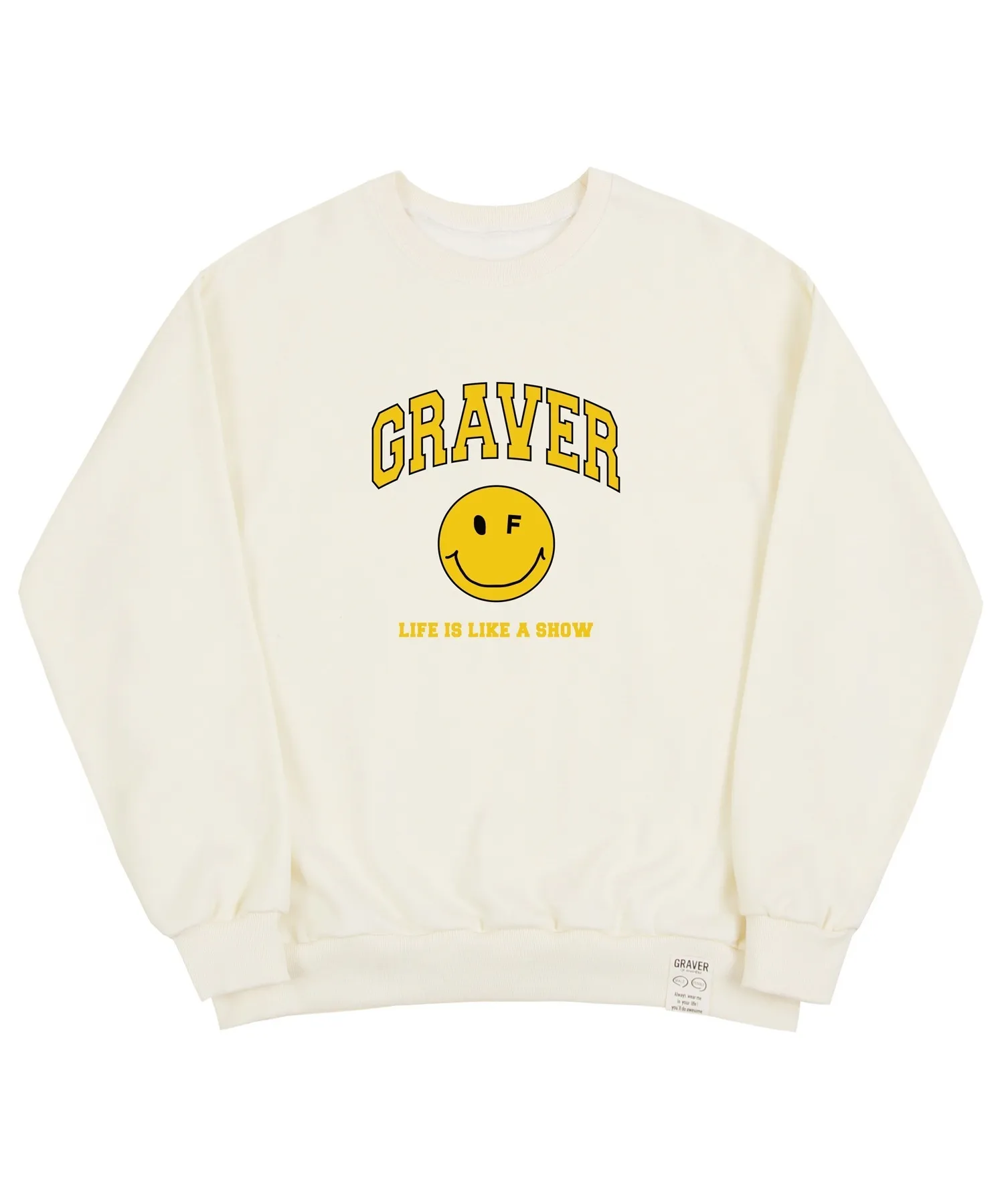 GRAVER  |[GRAVER]★ARCH LOGO LIFE DOT SMILE SWEATSHIRT