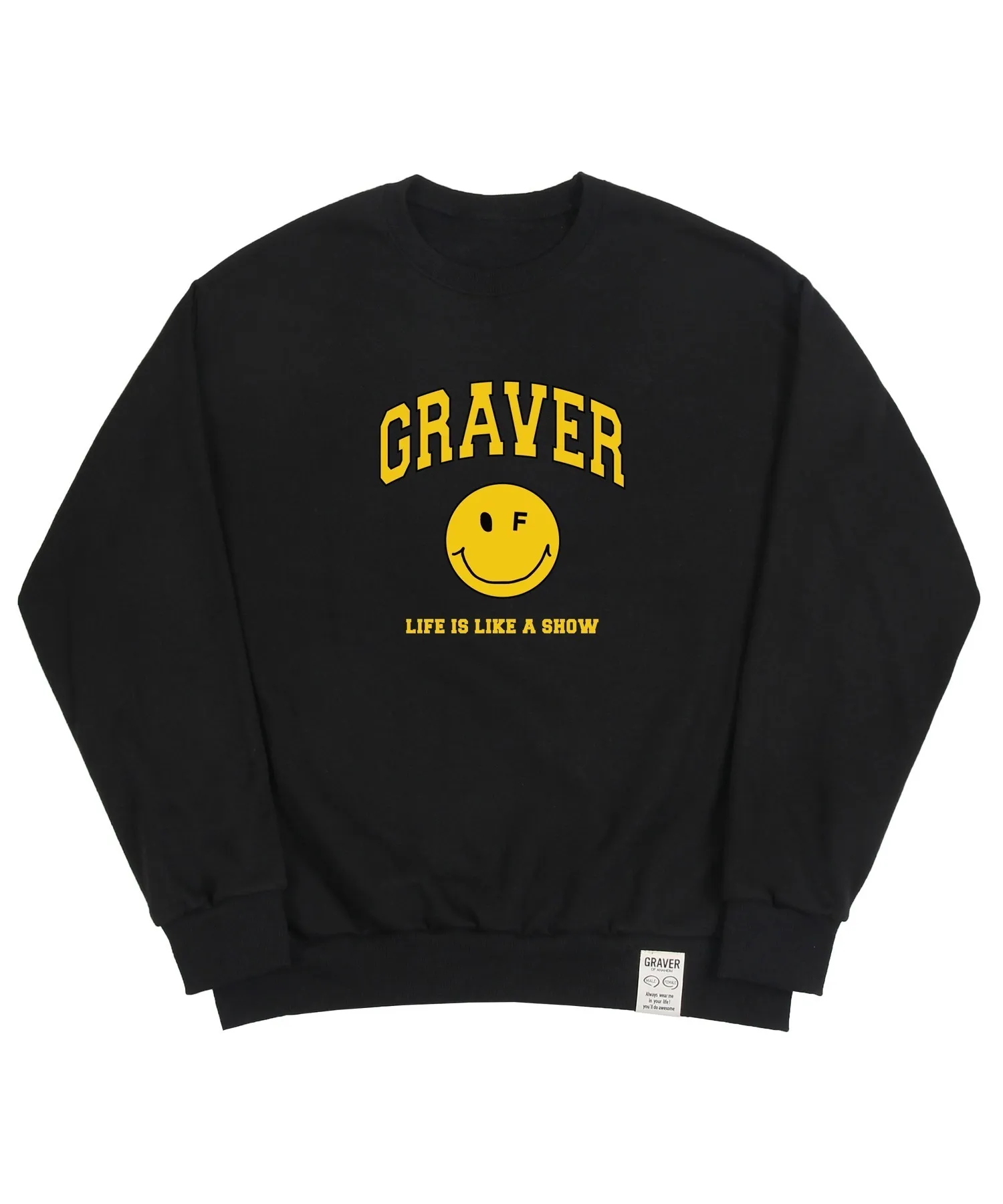 GRAVER  |[GRAVER]★ARCH LOGO LIFE DOT SMILE SWEATSHIRT