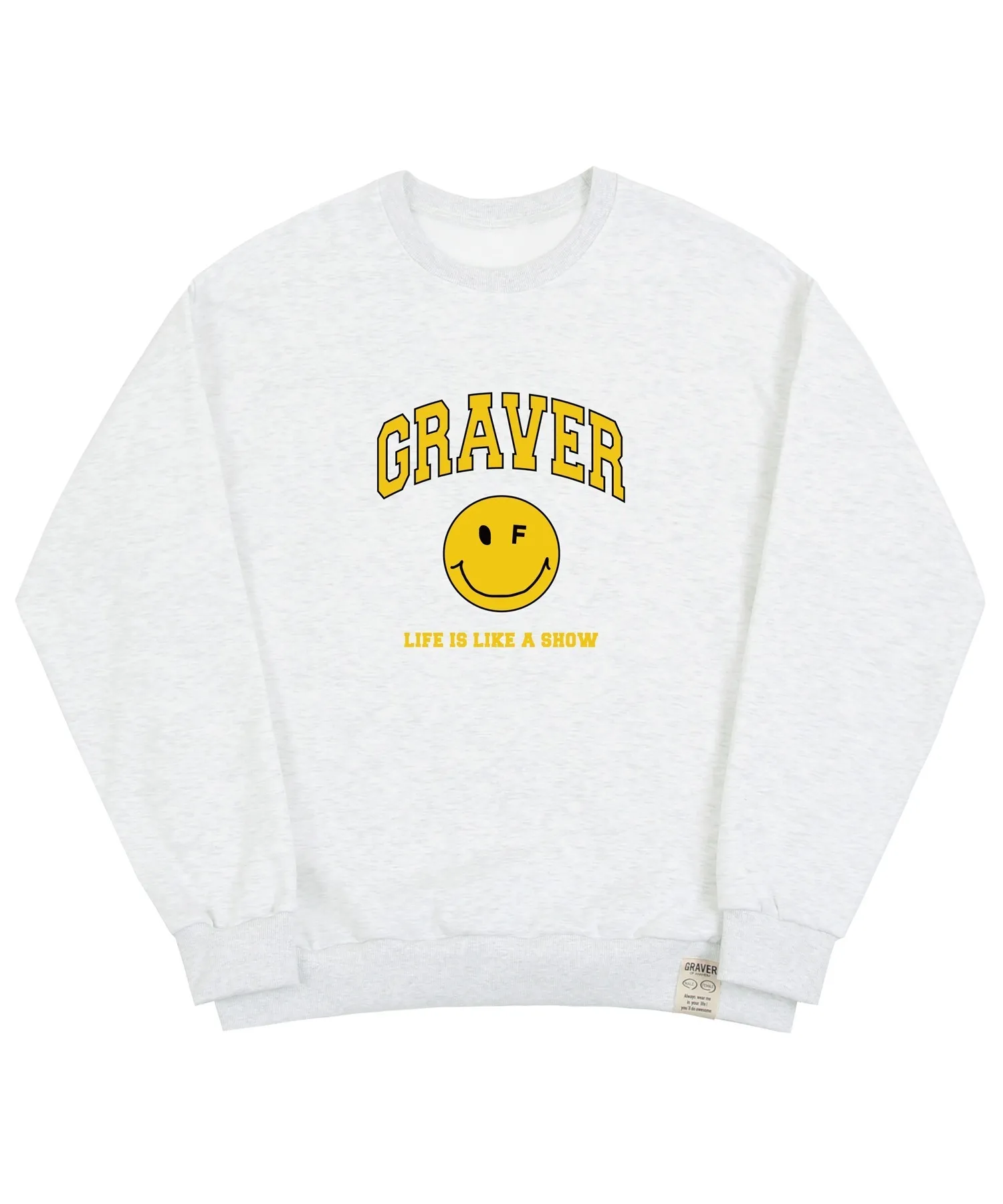 GRAVER  |[GRAVER]★ARCH LOGO LIFE DOT SMILE SWEATSHIRT