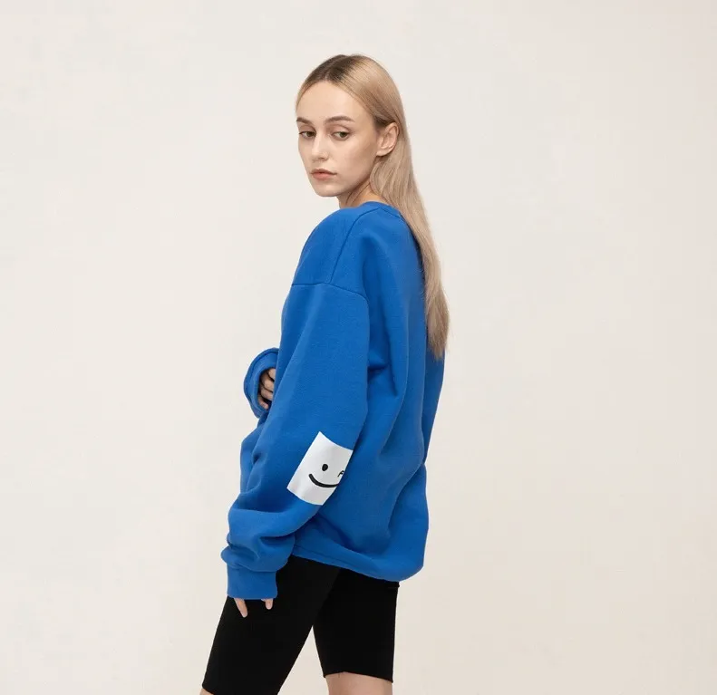 GRAVER  |[GRAVER]★ELBOW SQUARE SMILE SWEATSHIRT