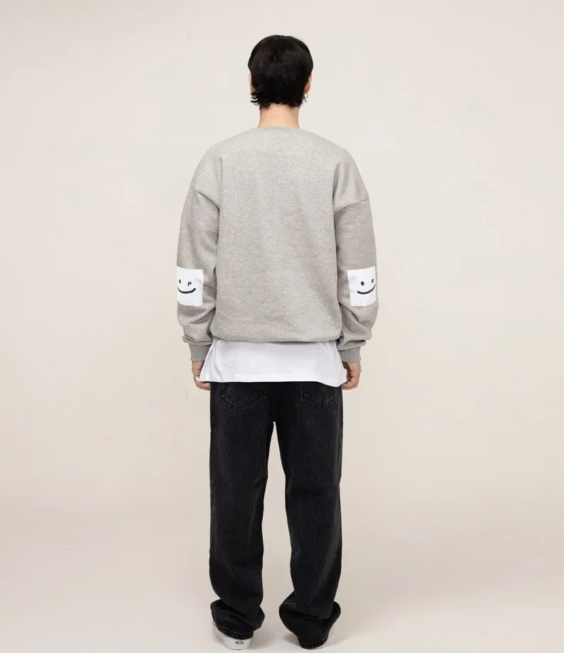 GRAVER  |[GRAVER]★ELBOW SQUARE SMILE SWEATSHIRT