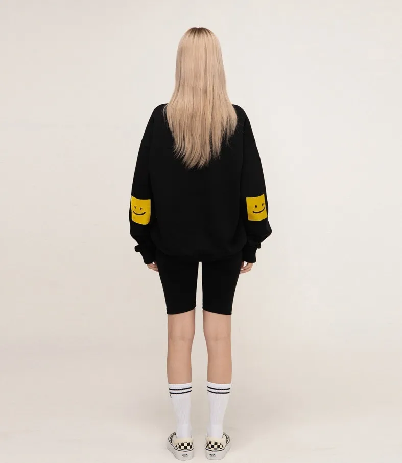 GRAVER  |[GRAVER]★ELBOW SQUARE SMILE SWEATSHIRT