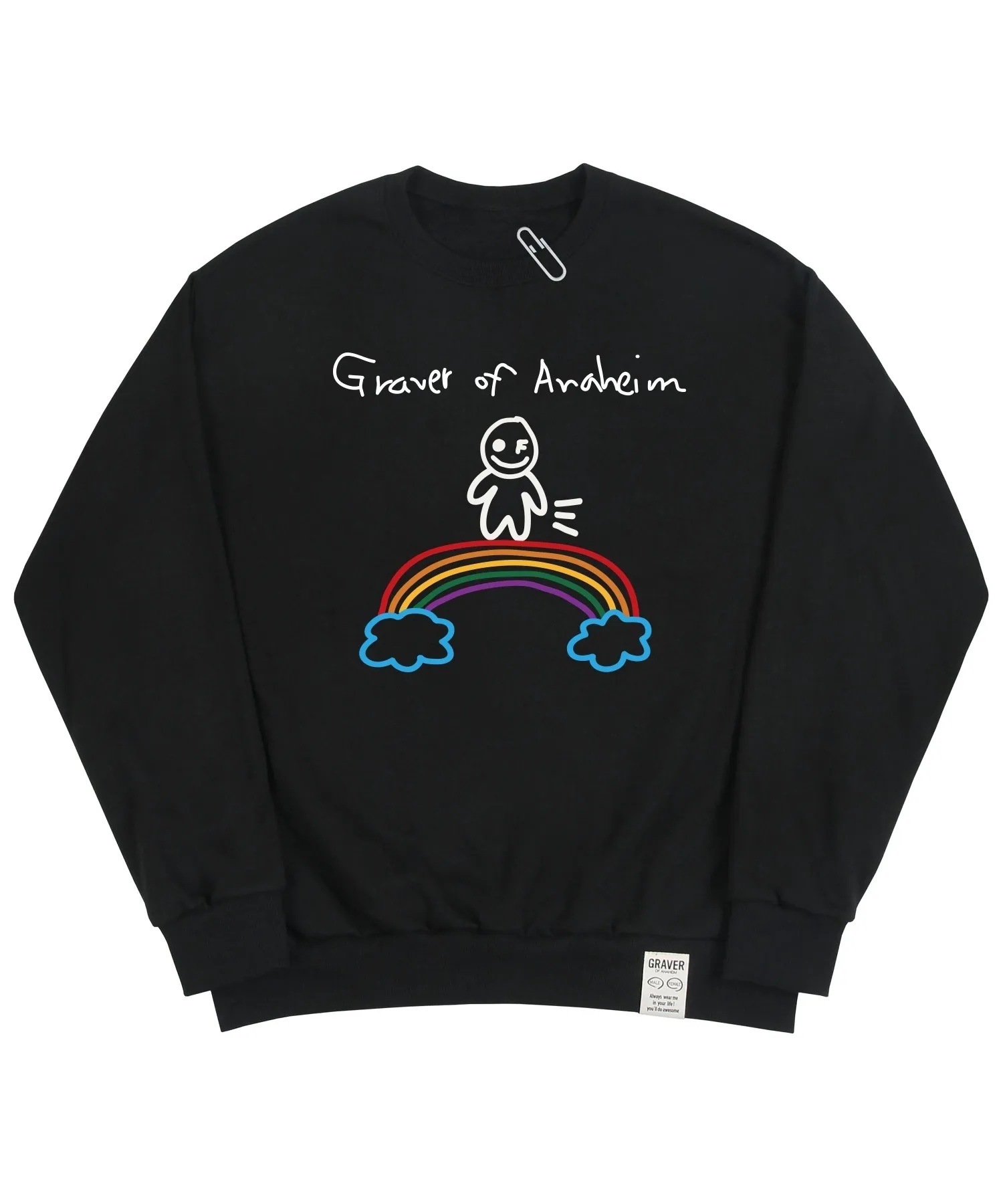 GRAVER  |[GRAVER]★HUMAN RAINBOW SMILE SWEATSHIRT