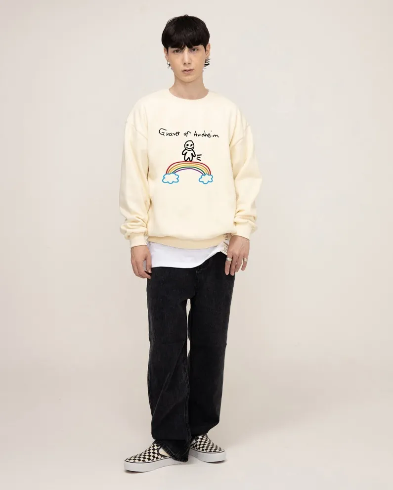 GRAVER  |[GRAVER]★HUMAN RAINBOW SMILE SWEATSHIRT