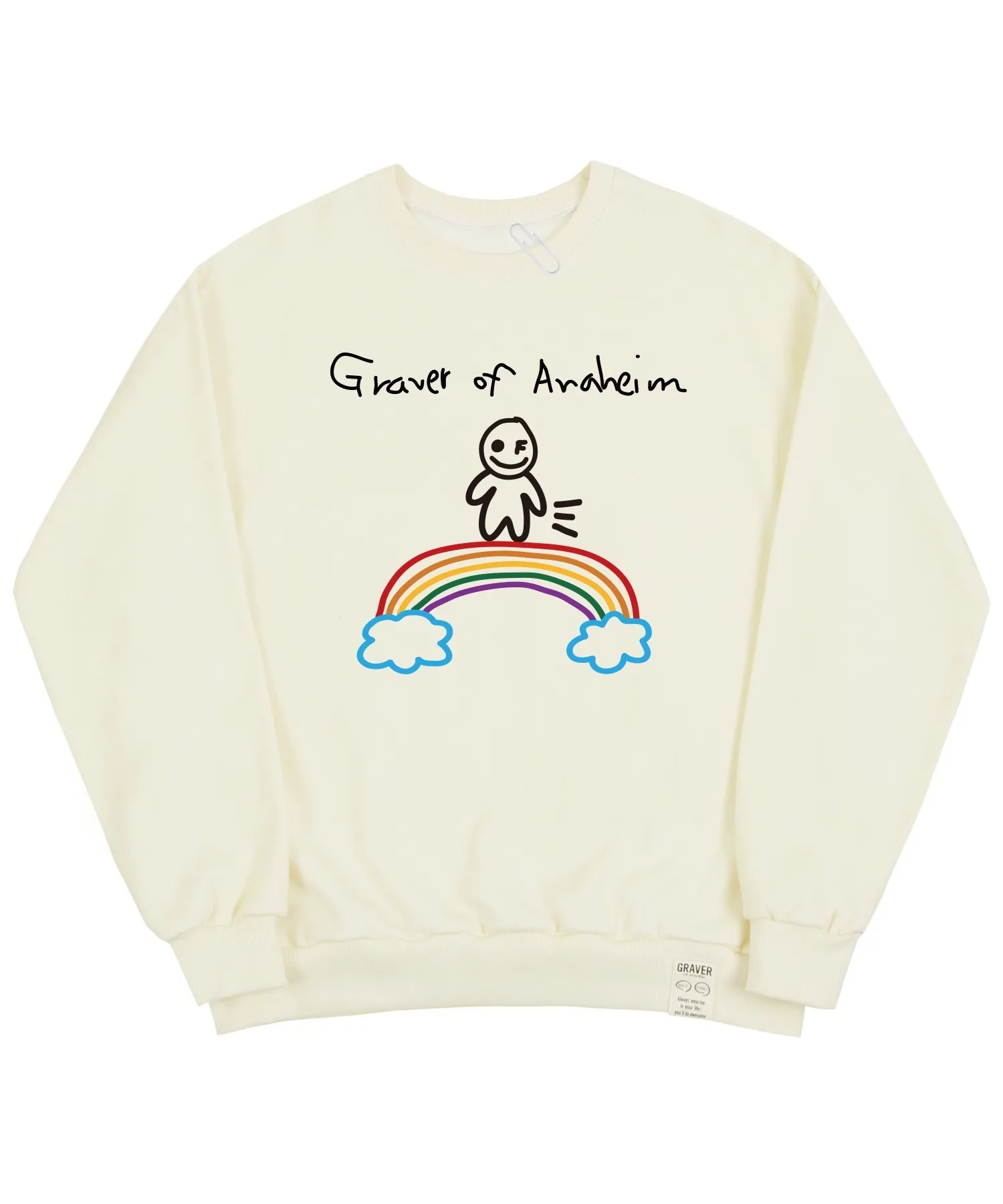 GRAVER  |[GRAVER]★HUMAN RAINBOW SMILE SWEATSHIRT