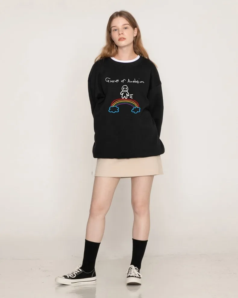 GRAVER  |[GRAVER]★HUMAN RAINBOW SMILE SWEATSHIRT