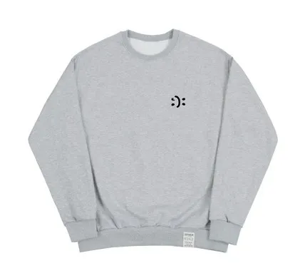 GRAVER  |[GRAVER]★SMALL DOUBLE DRAWING SMILE SWEATSHIRT