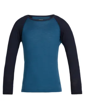 icebreaker Merino Base Layer Kids' Unisex 200 Oasis Long Sleeve Crewe