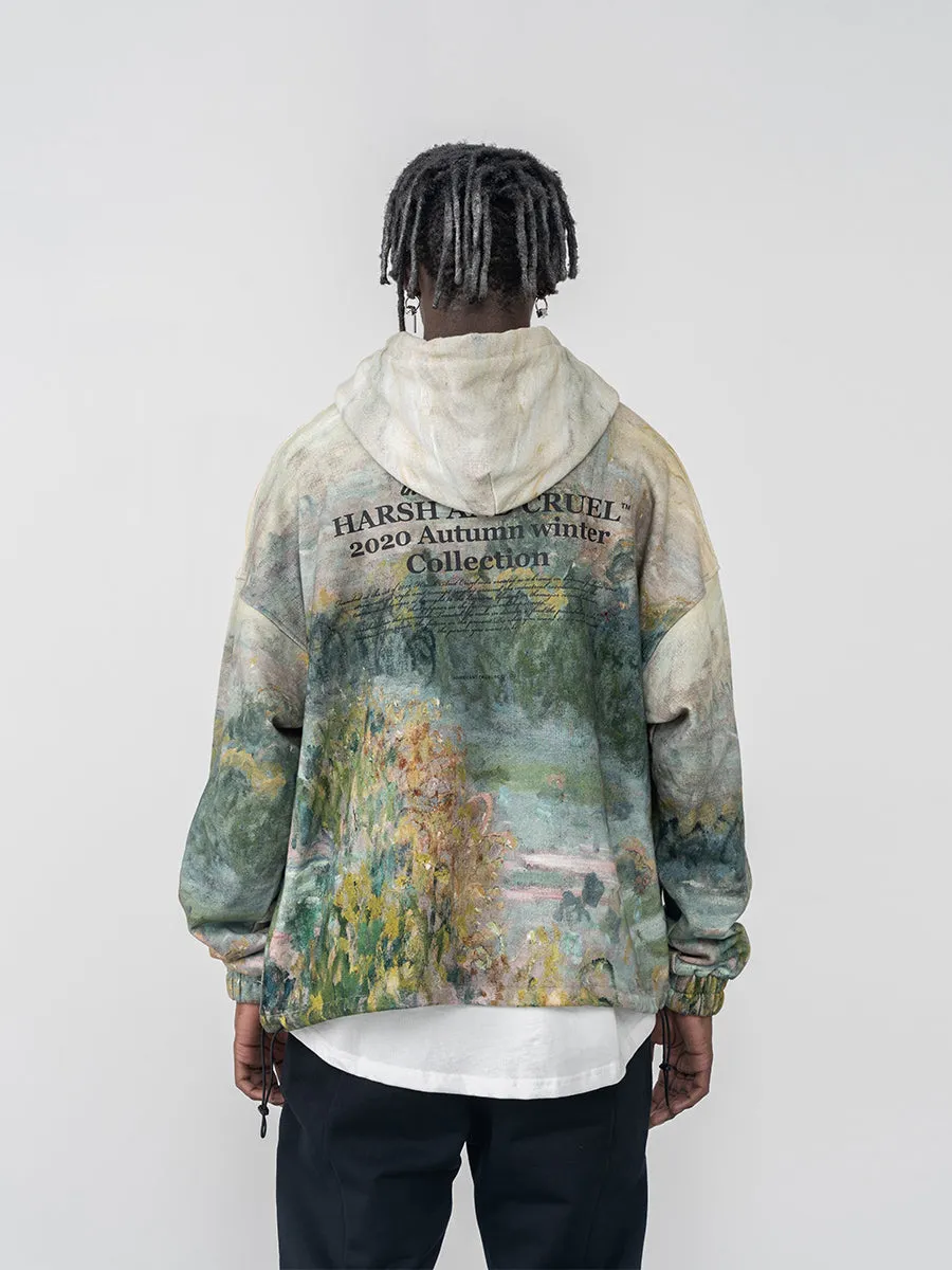 Impressionist Landscape Hoodie