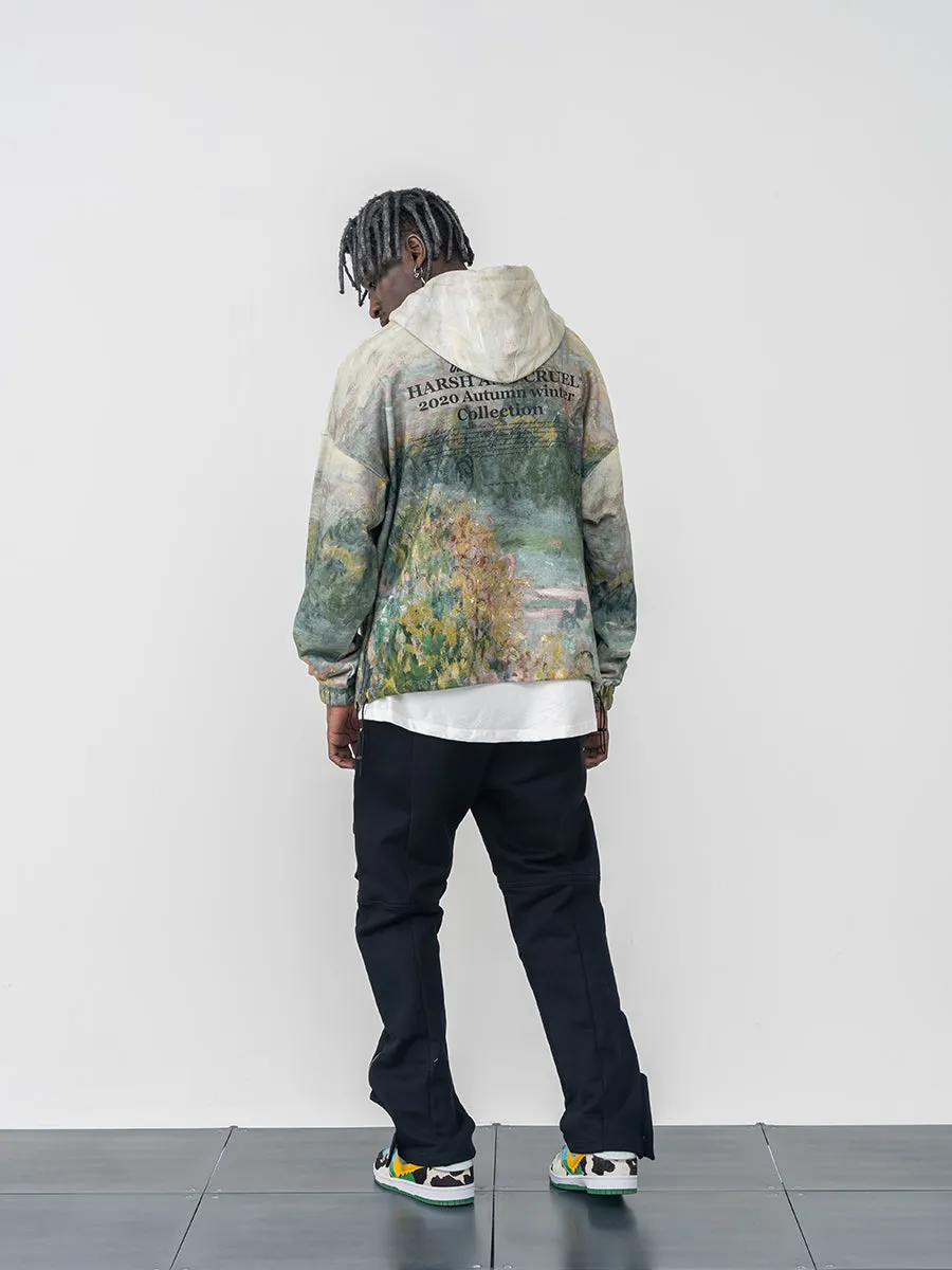 Impressionist Landscape Hoodie