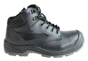 Jenkin Essential Comfort Mens Sampson Steel Toe Cap Side Zip Work Boot