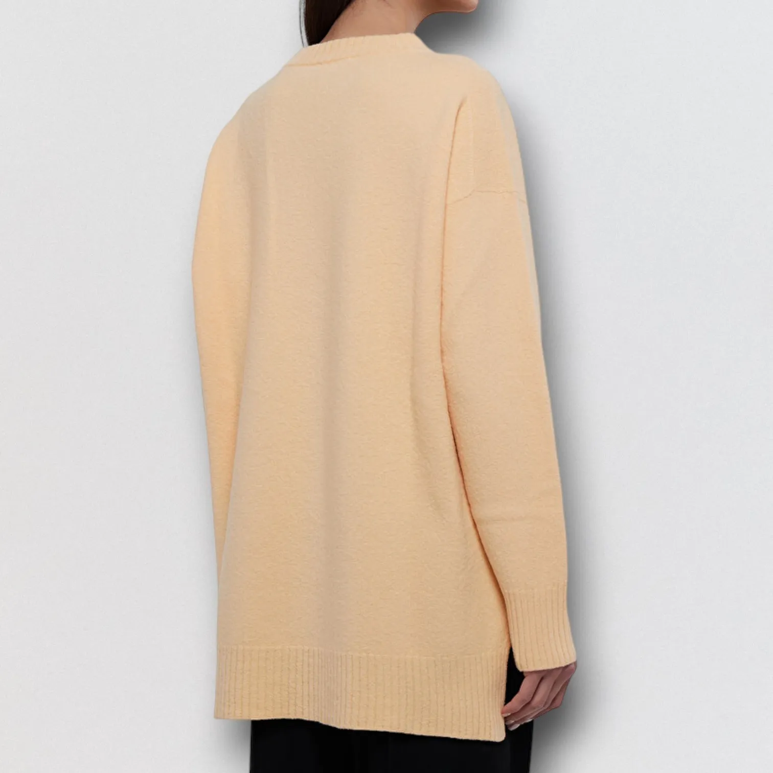 Jil Sander  |Crew Neck Wool Long Sleeves V-neck & Crew neck