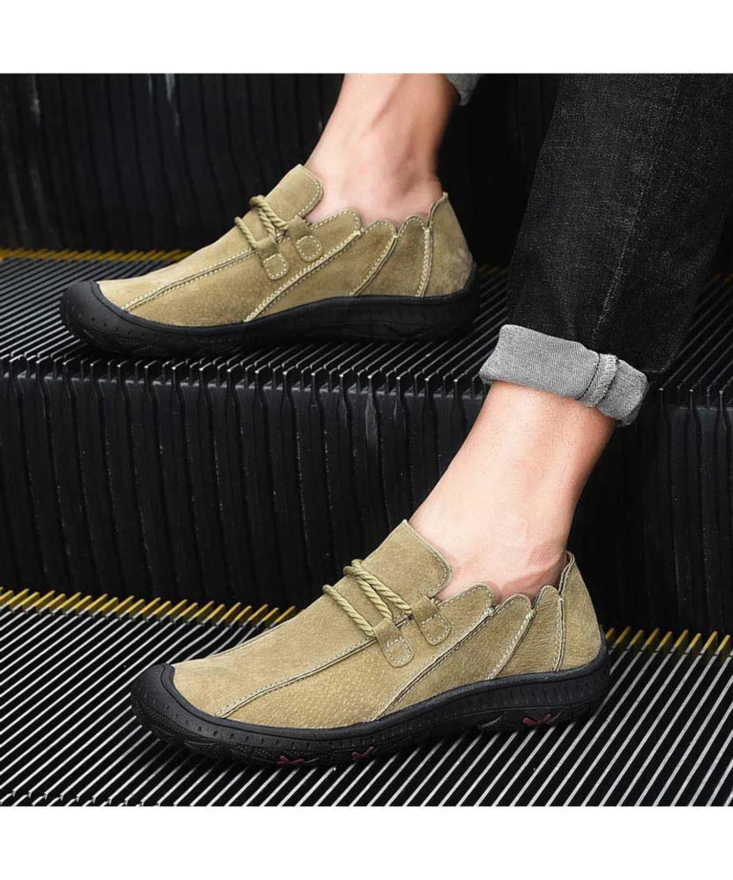 Khaki join sewed style casual shoe sneaker