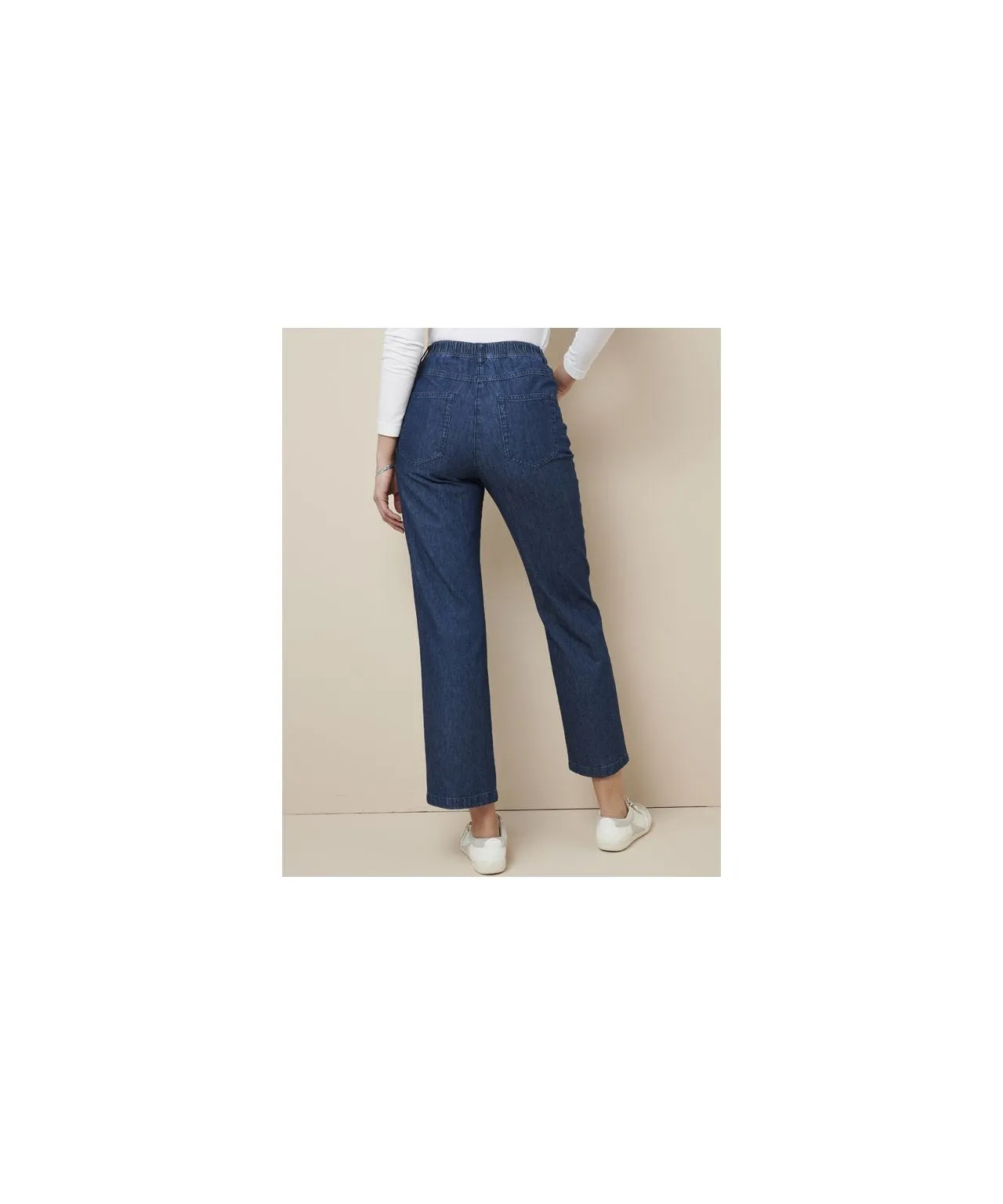 Ladies Pull-On Jean Trousers