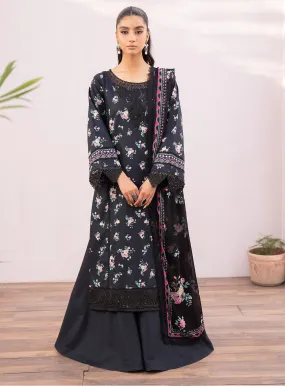 Lamhay By Bin Ilyas Luxury Embroidered Lawn 3 Piece Unstitched Suit BI24LLEL D-110