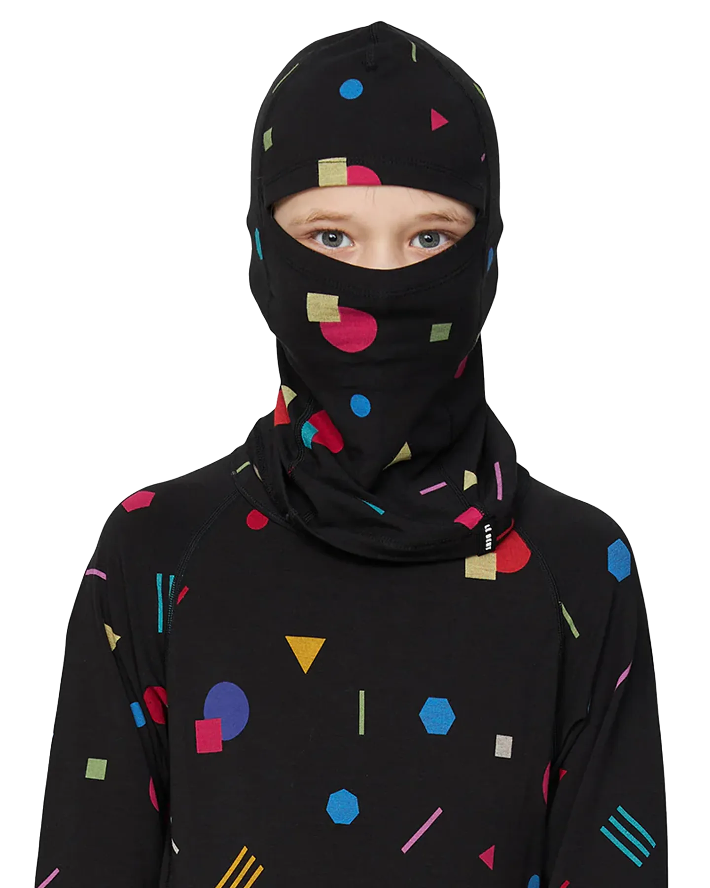 Le Bent Kids' Confetti Midweight Balaclava - Black