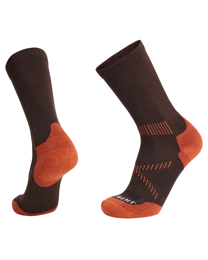 Le Bent Light Cushion Crew Hike Sock - Chocolate Torte