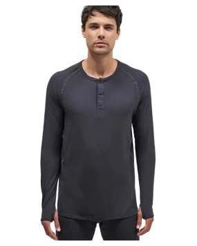 Le Bent Mens 200 Tech Henley - Dark Cloud