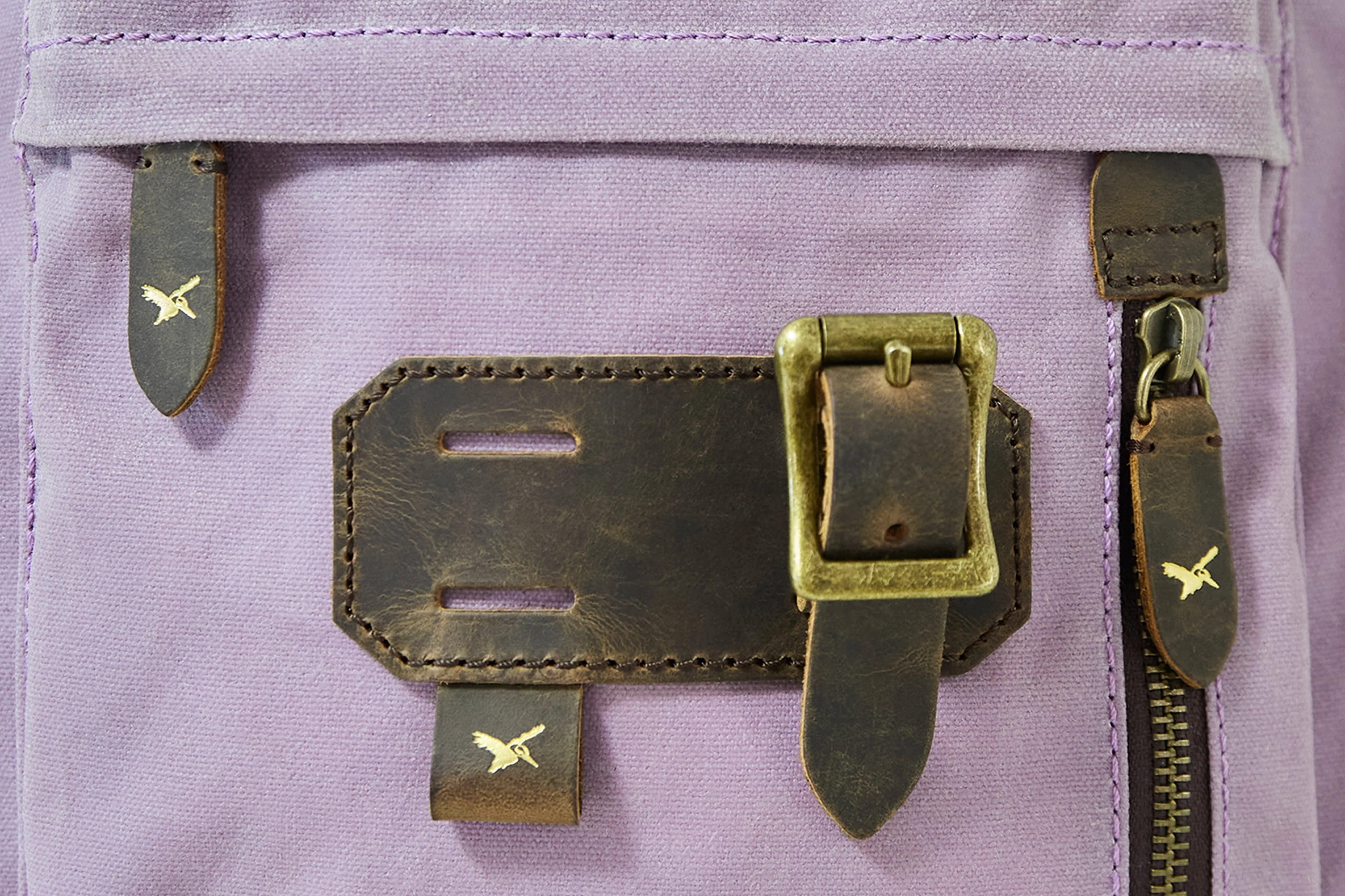 Lilac Waxed Cotton Mini Bali Backpack