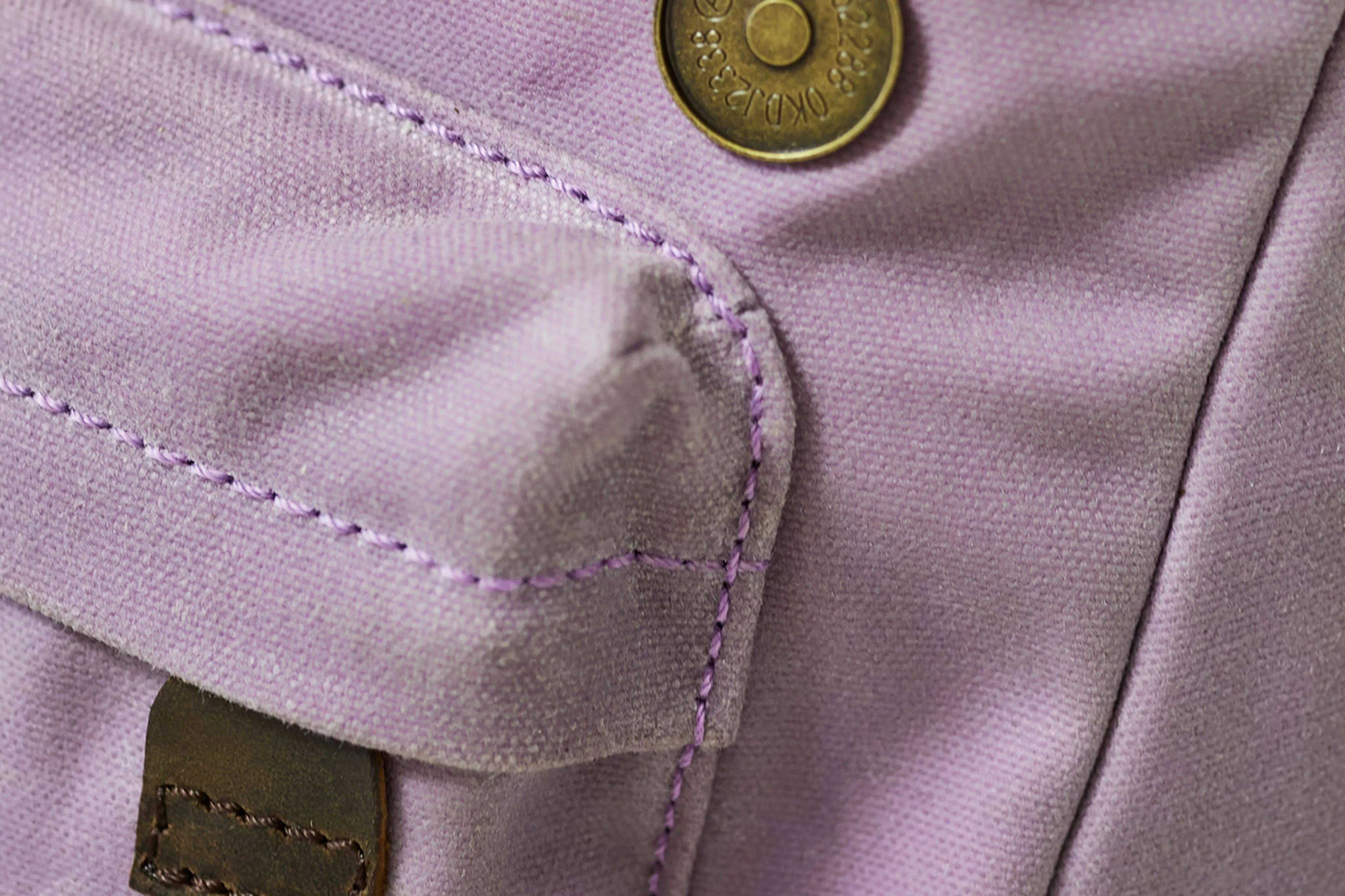 Lilac Waxed Cotton Mini Bali Backpack