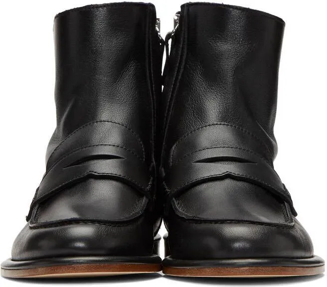 Loewe Black Loafer Boots