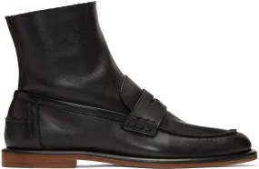 Loewe Black Loafer Boots