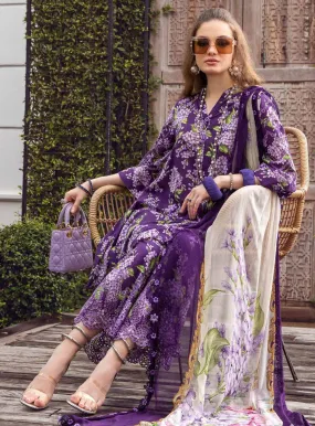 M Prints By Maria B Embroidered Cambric Unstitched 3 Piece Suit - 10A