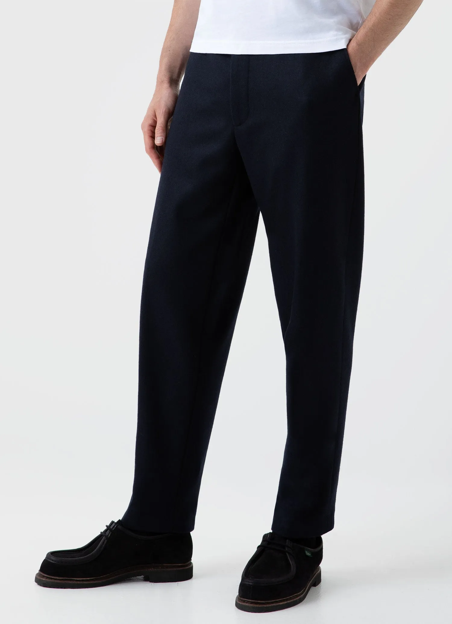 Men's Sunspel x Casely-Hayford Trouser in Navy