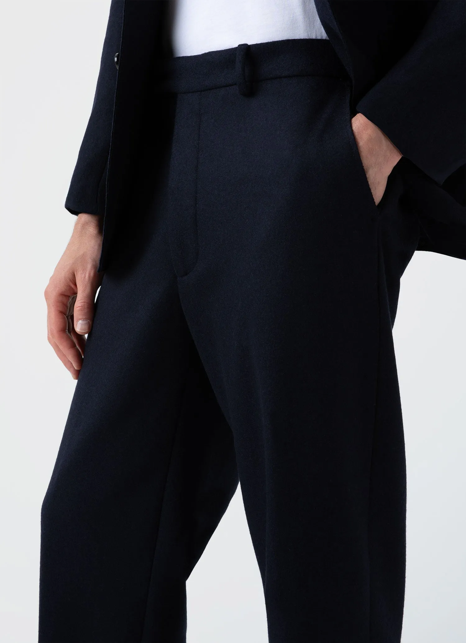 Men's Sunspel x Casely-Hayford Trouser in Navy