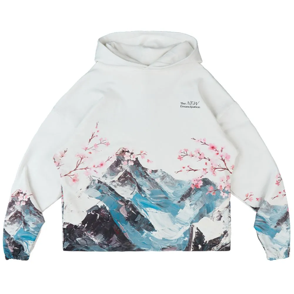 Mountain Cherry Blossom Hoodie