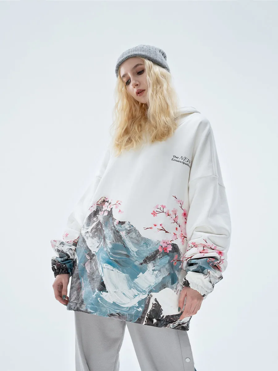 Mountain Cherry Blossom Hoodie