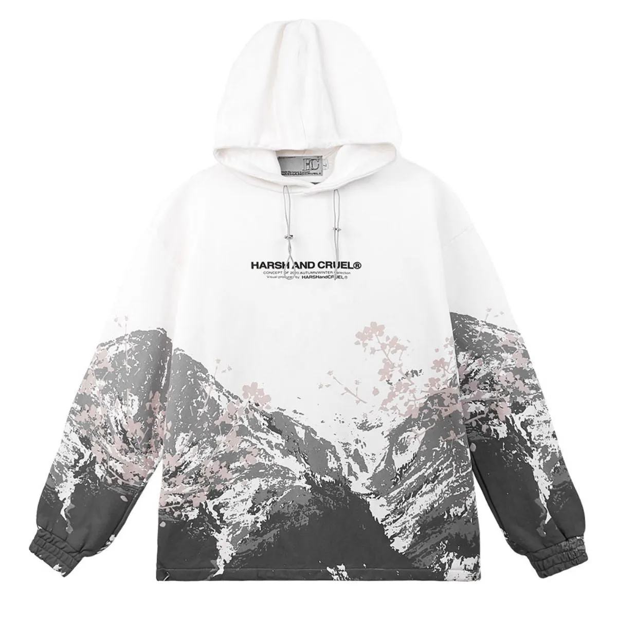 Mountain Flowers Printed Hoodie