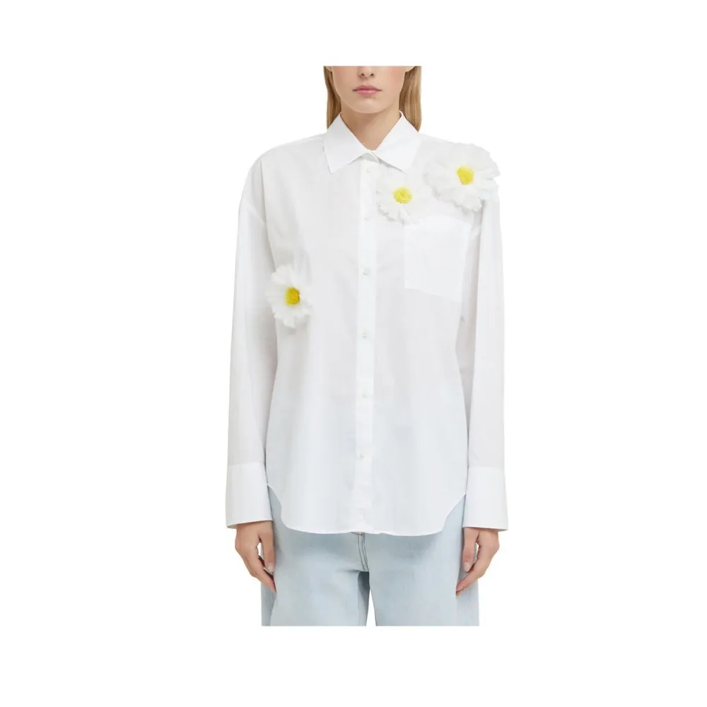 MSGM  |Casual Style Long Sleeves Plain Cotton Shirts & Blouses