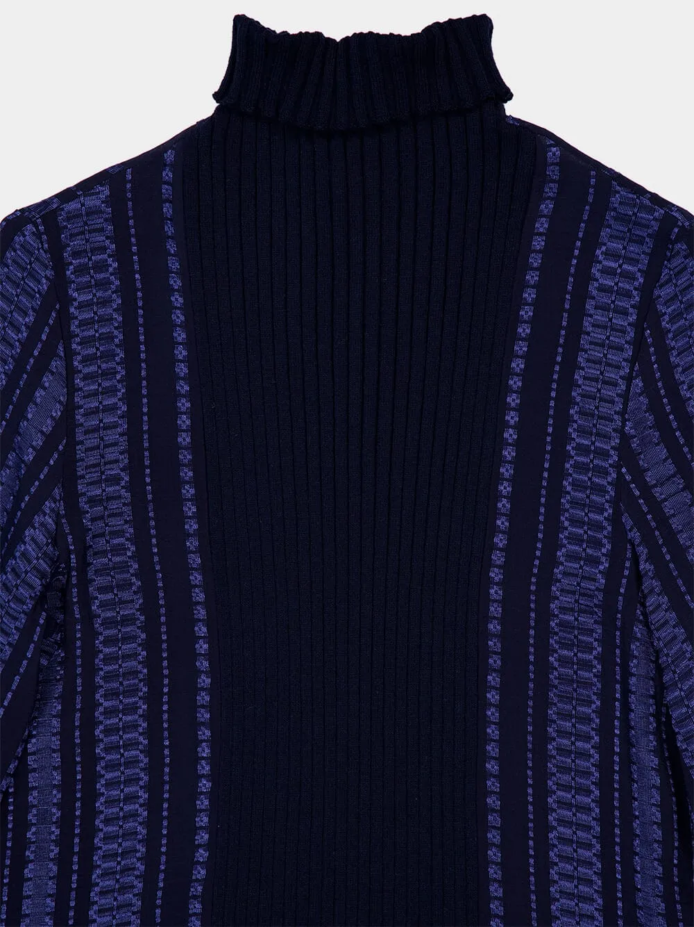 Navy Ziria Tempo Turtleneck Sweater