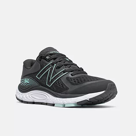 New Balance Womens 840v5 Athletic Shoes-Black/Storm Blue