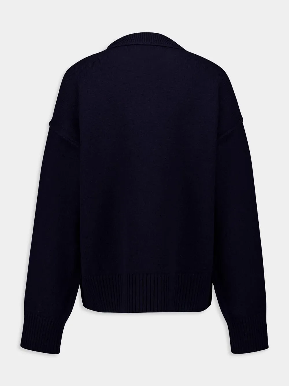 Night Blue Merino Wool Sweater