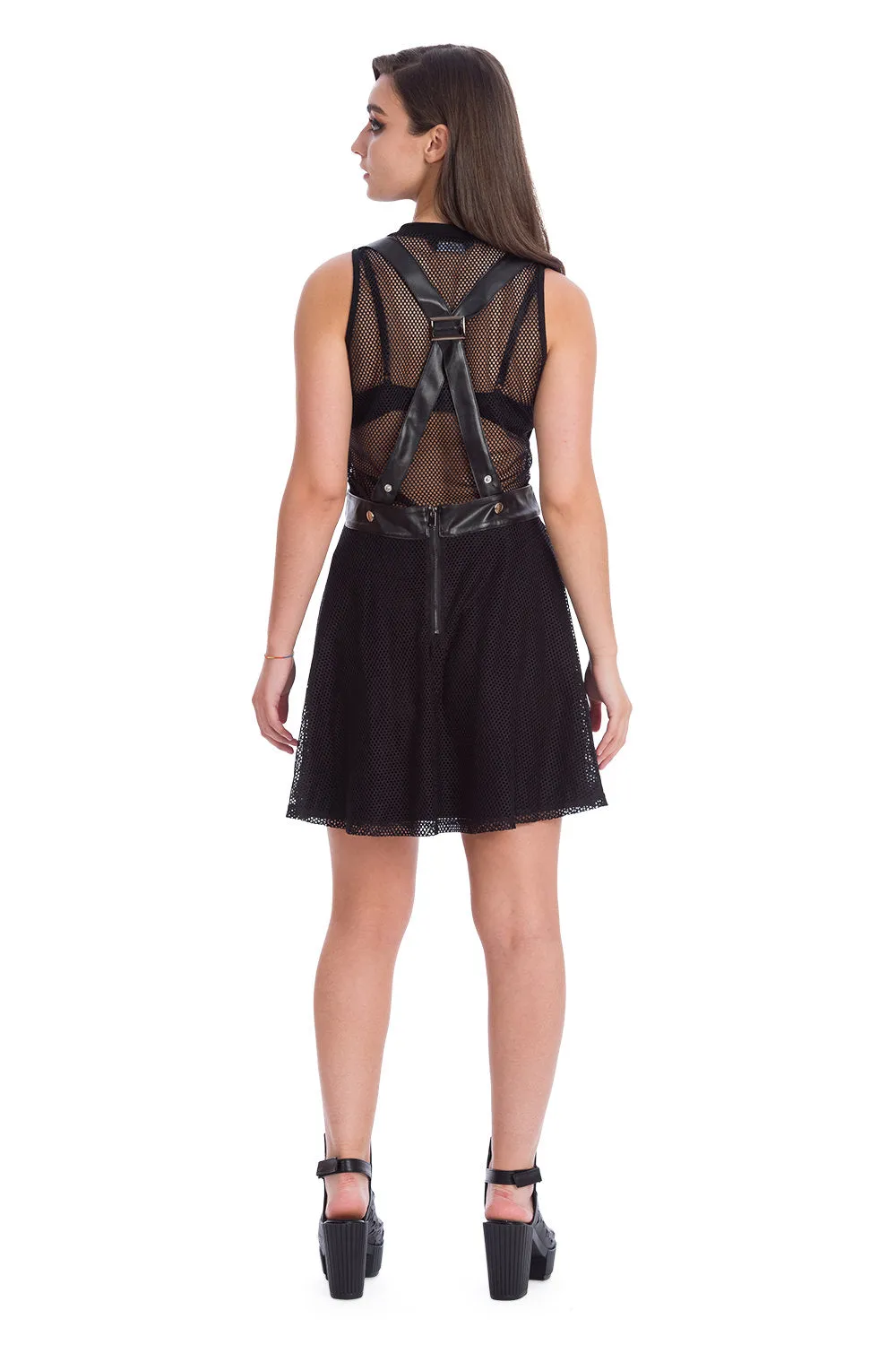 Nightmare Net Tie Top