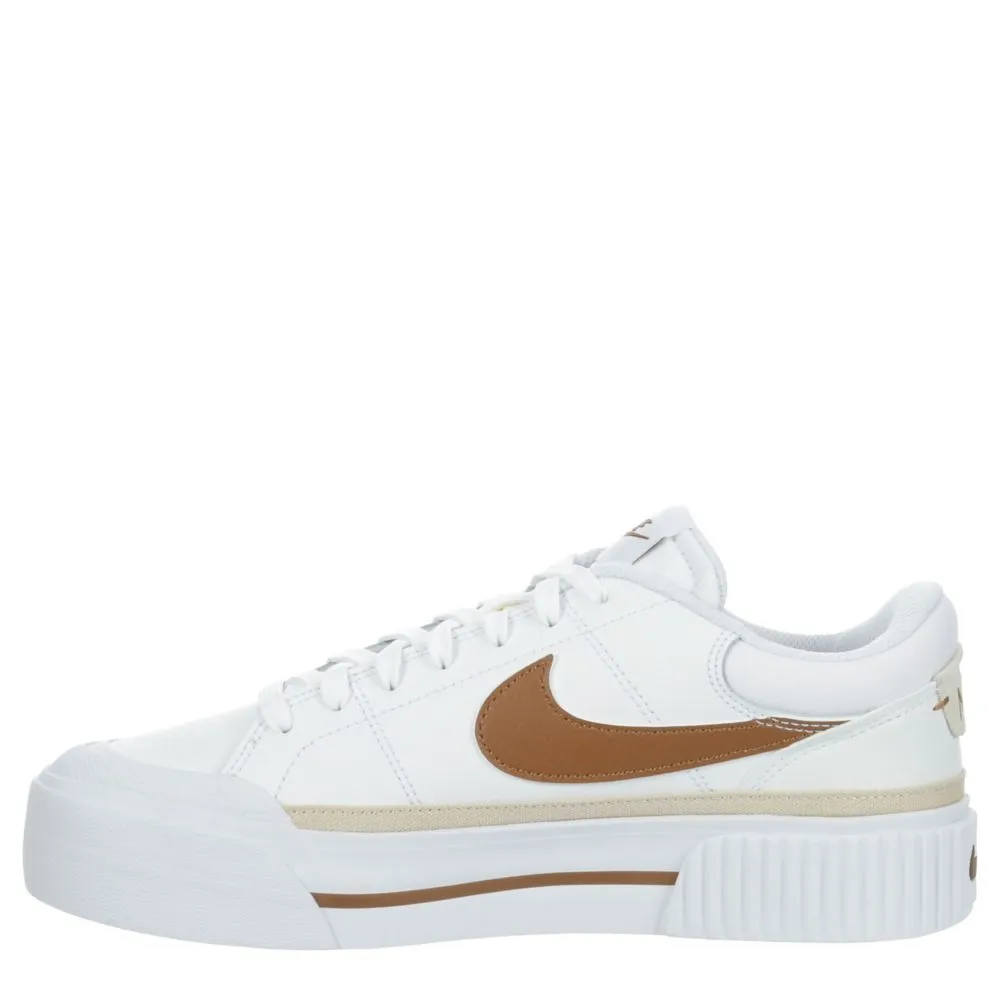 NIKE  WOMENS COURT LEGACY LIFT SNEAKER