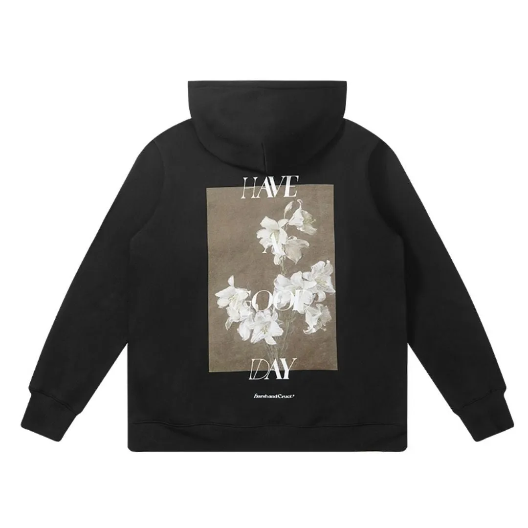 Oil Painting Floral Loose Hoodie