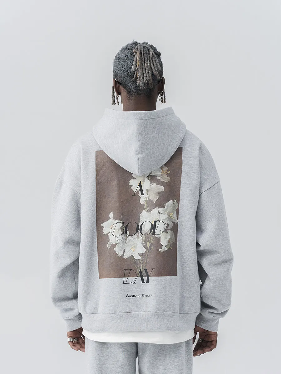 Oil Painting Floral Loose Hoodie