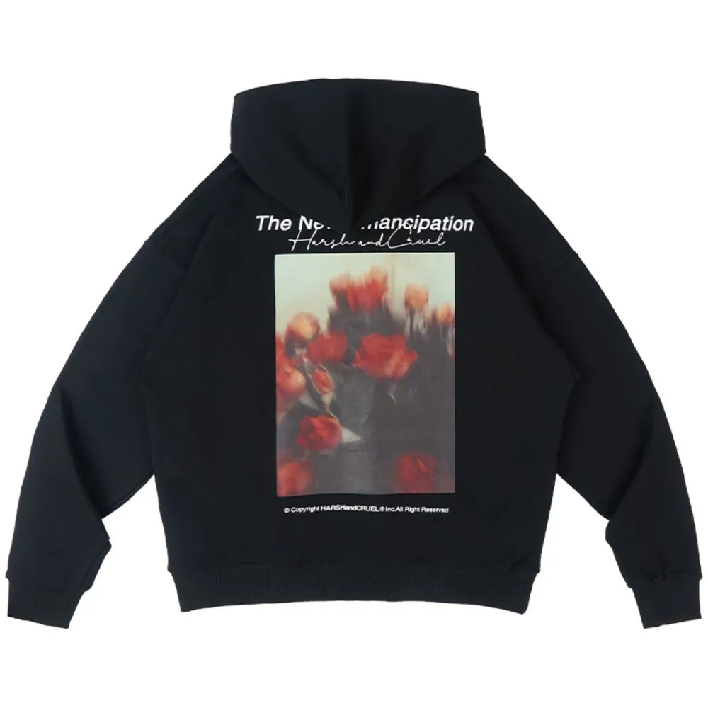 Oil Painting Flower Logo Hoodie