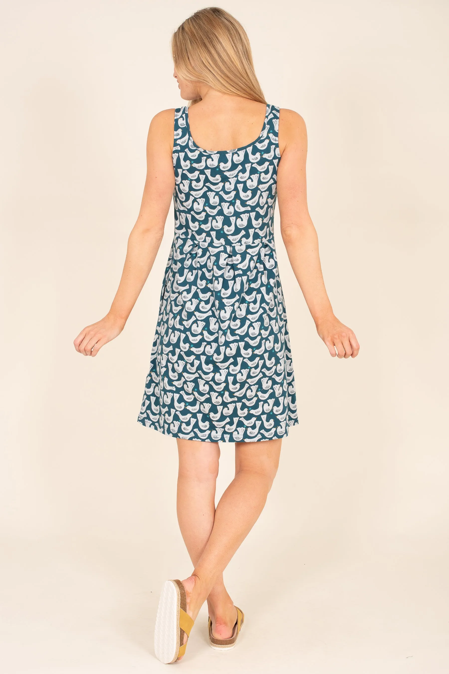 Organic Cotton Geo Birds Dress