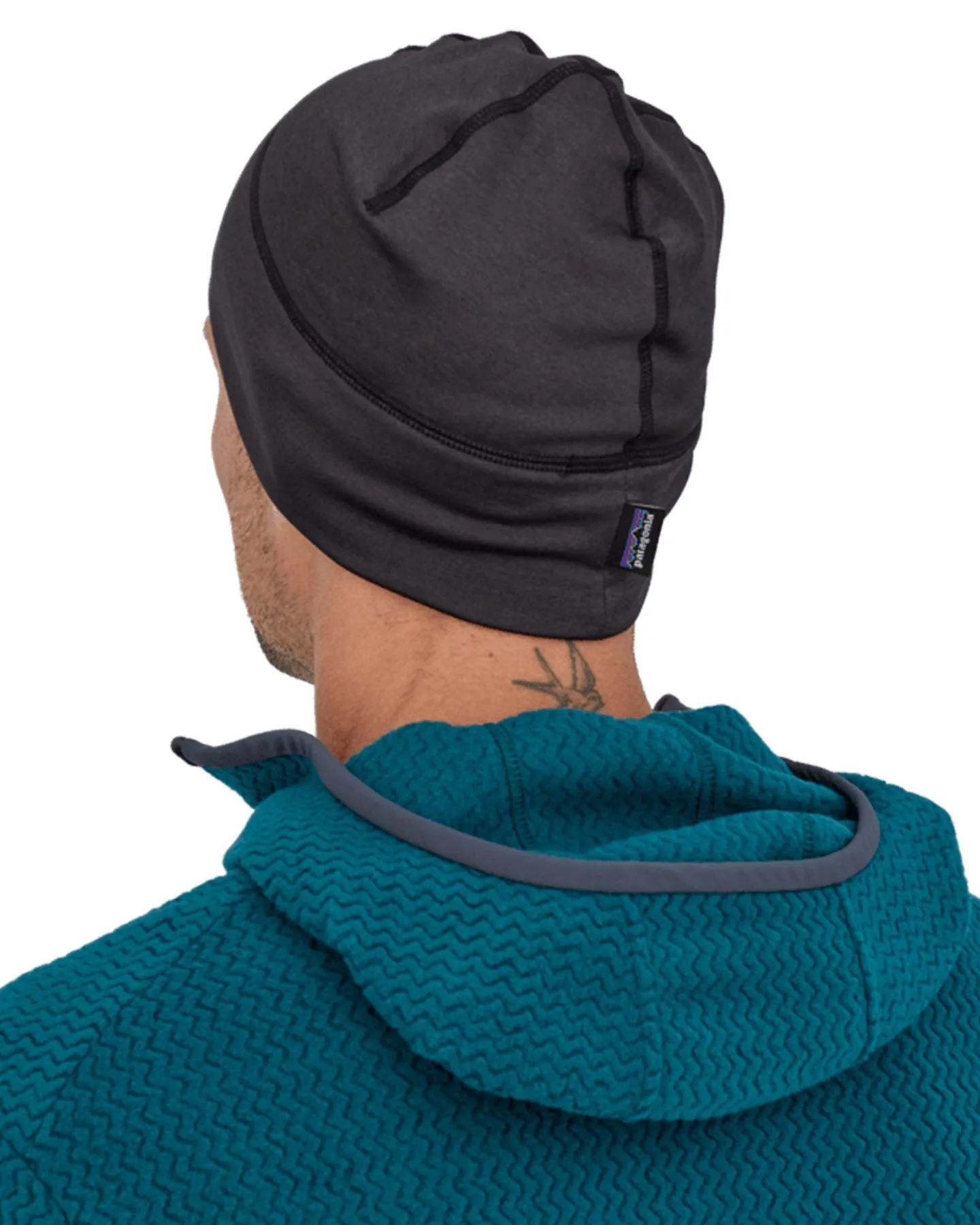 Patagonia R1 Daily Beanie - Ink Black / Black X-Dye