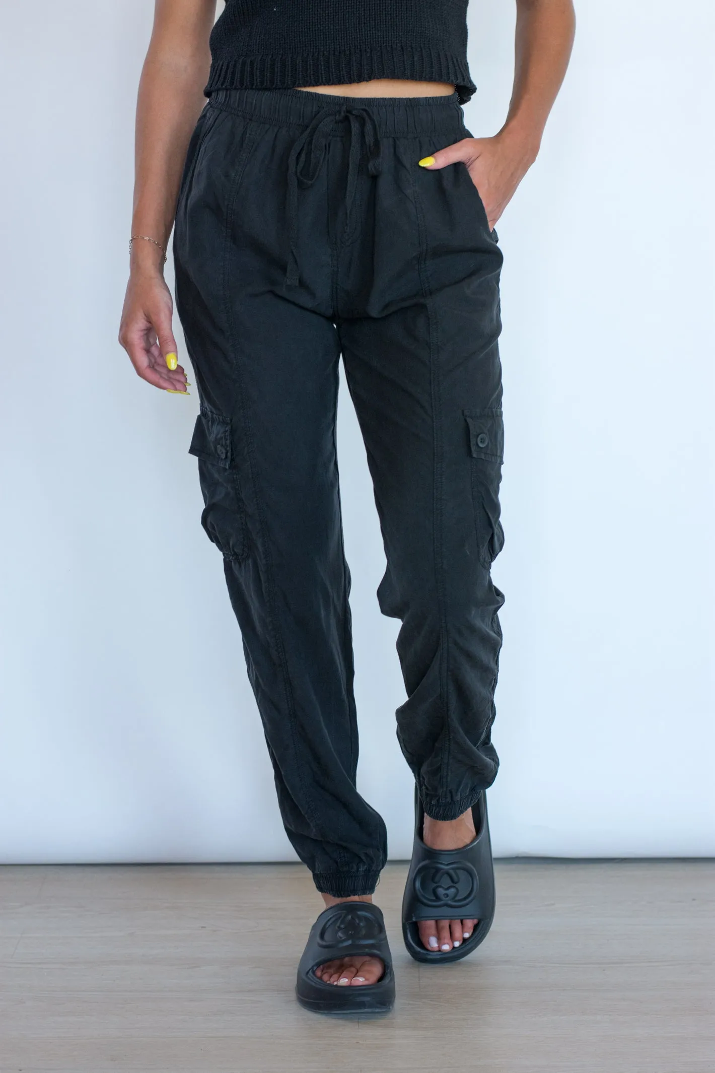 Perfect Idea Black Cargo Pant