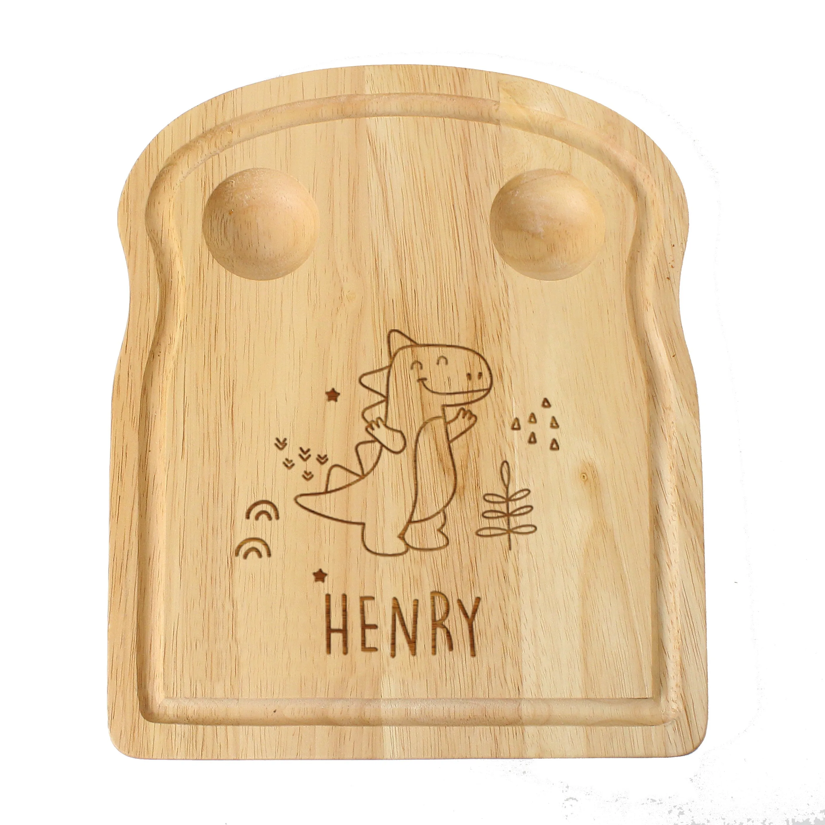 Personalised Dinosaur Egg & Toast Board