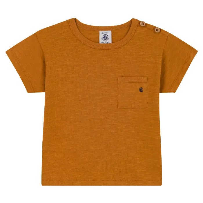 Petit Bateau Baby T-shirt Toast Brown