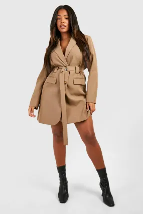 Plus D-ring Utility Blazer Dress