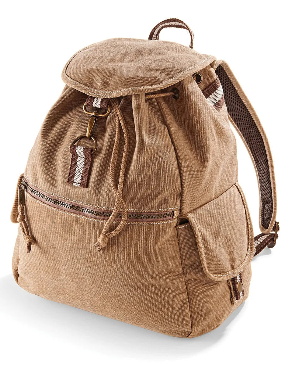 QD612 Quadra Vintage Canvas Backpack